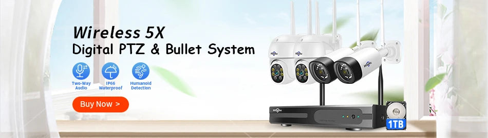 Hiseeu 1536P Wireless IP Camera 3.6mm Lens Waterproof Security WiFi Camera for Hiseeu Wireless CCTV System Kits IP Pro APP View