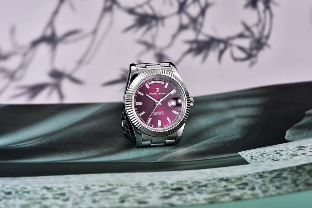 PAGANI DESIGN 2025 New Blue DD40 Luxury Automatic Watch For Men Mechanical Wristwatch Men Japan NH36A Movt Sapphire crystal