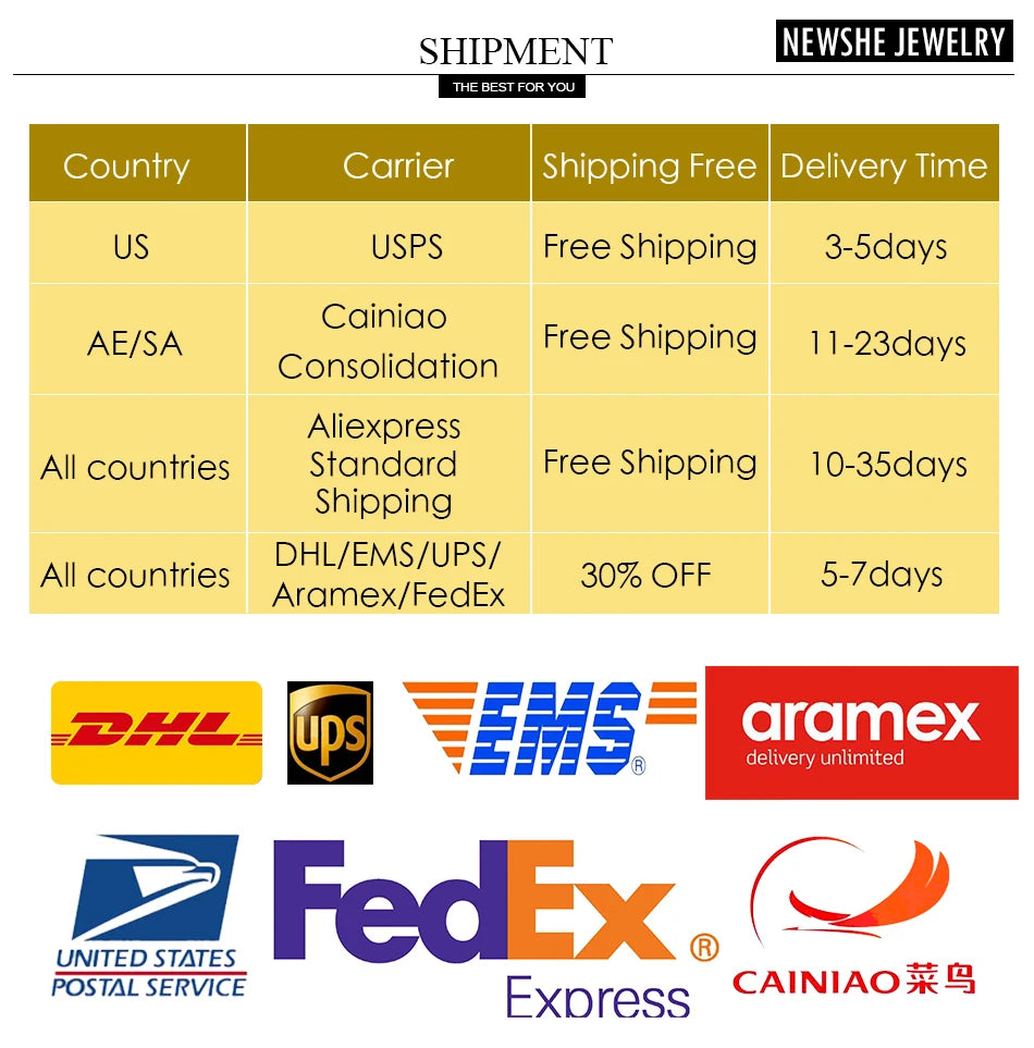 Newshe 14k Yellow Gold Bridal Ring Set for Women 2Ct Round Cut AAAAA Cubic Zircon Wedding Engagement Anniversary Band BR1167_Y