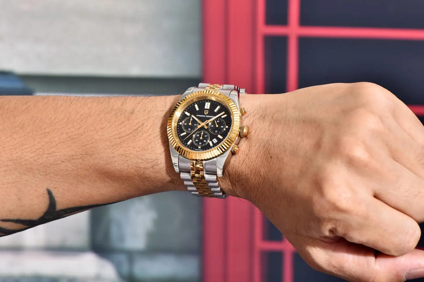 PAGANI DESIGN 2025 New PD1814 quartz watch VD53 thick 12mm stainless steel C3 sapphire watches for man pagani design watches