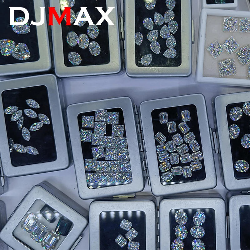 Earrings D Color Super White Moissanite Diamond Round / Oval / Pear / Radiant / Emerald / Heart / Princess / Cushion / Asscher Shape