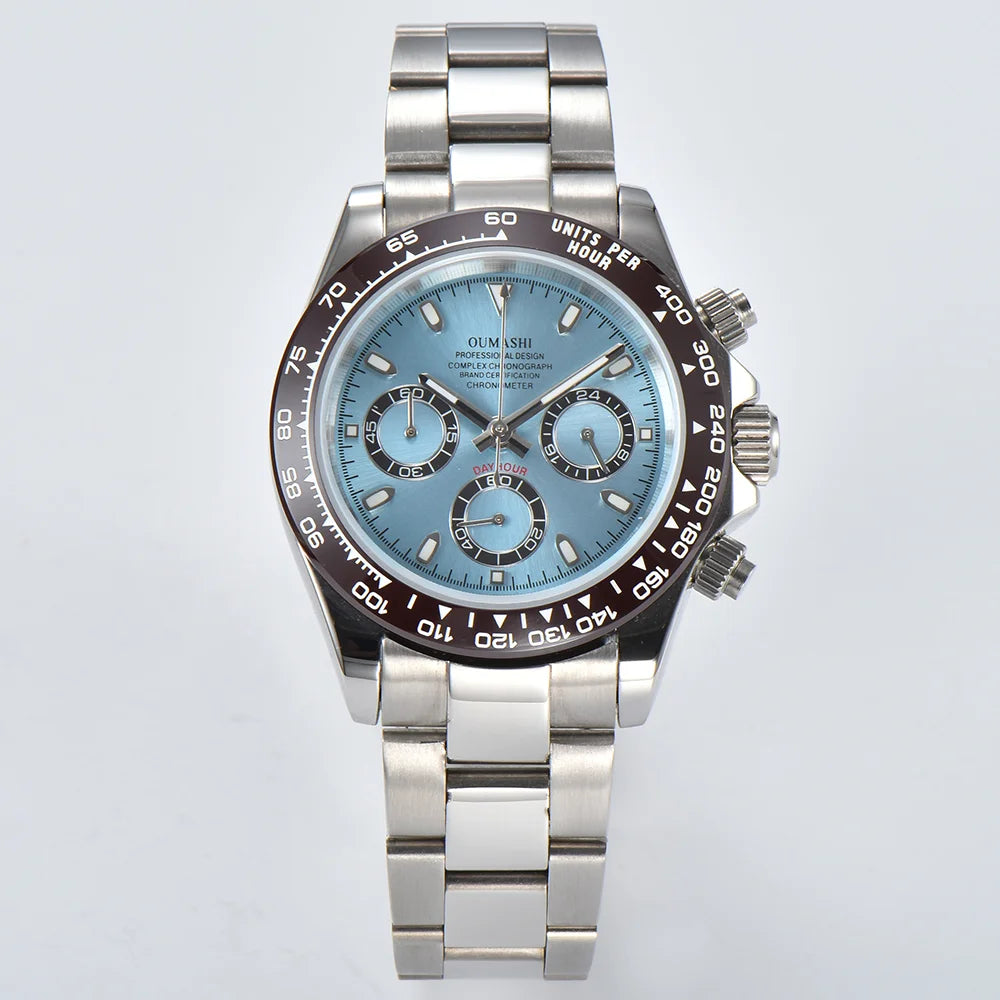 VK63 movement watches luxury men's watches sapphire glass waterproof watches quartz movement watches support custom logo