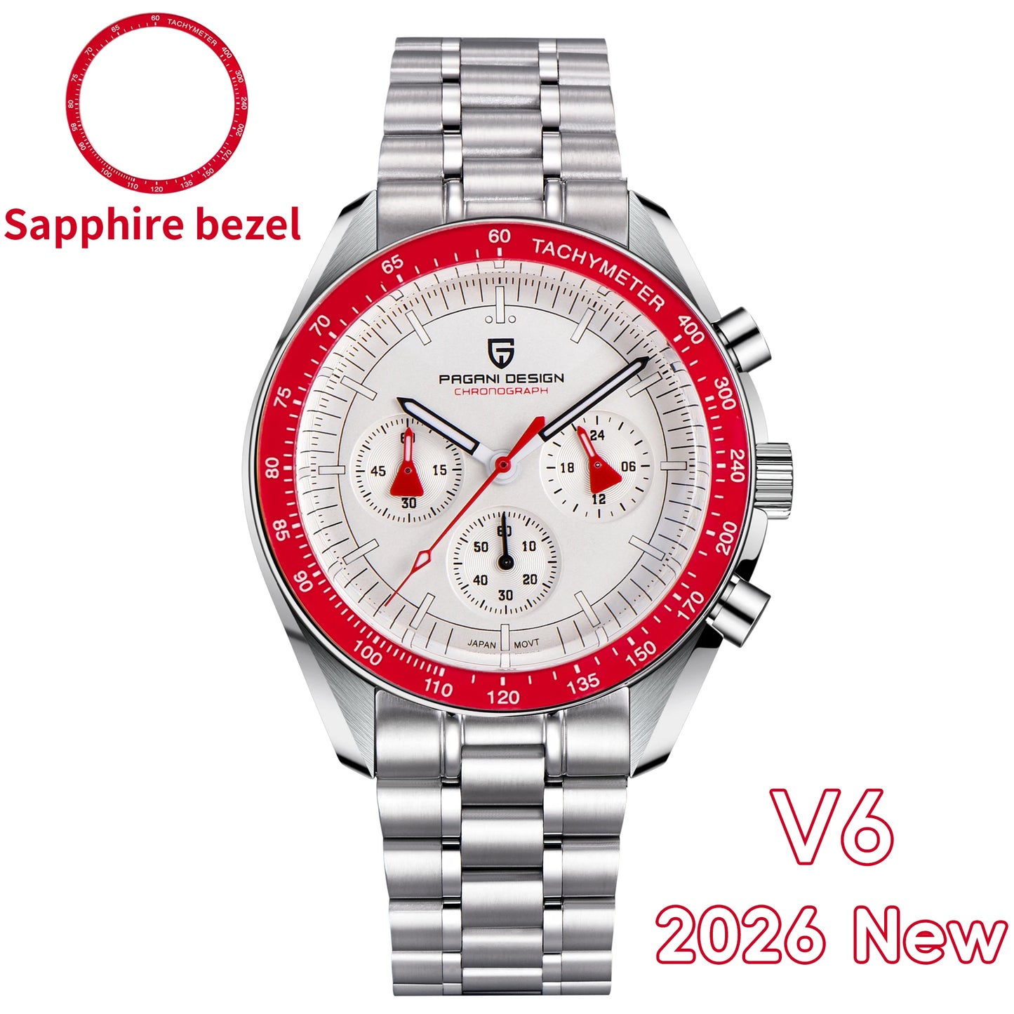 2025 New PAGANI DESIGN Tribute to CK2998 Moon Watch Retro Luxury Quartz Watches For Men Stainless steel Sport Chronograph Man