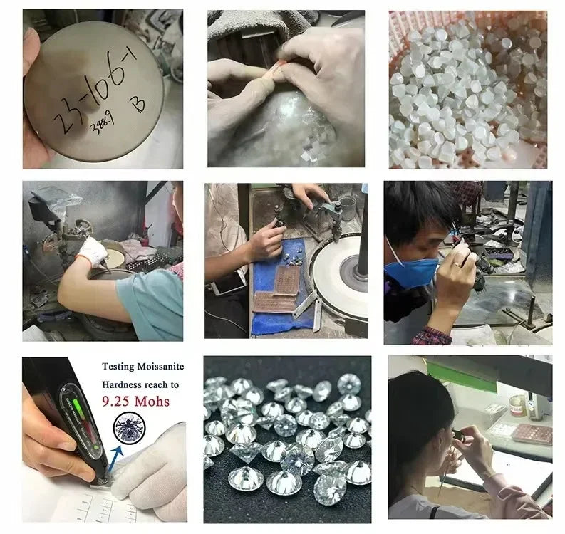 [3EX Cut] Top Belgium Cut Moissanite Stone D Color Pear Cut Gemstones Lab Grown Diamond Loose Moissanite Stone with GRA