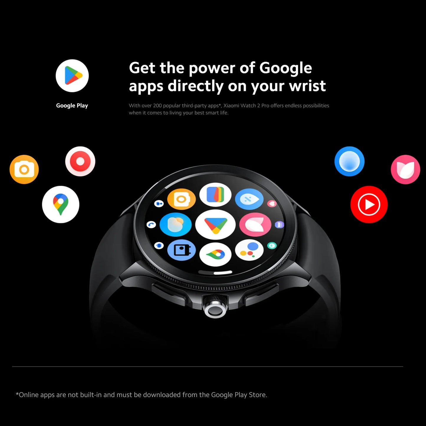 Xiaomi Watch 2 Pro 2GB 32GB 1.43" AMOLED Display 326 PPI 150+ Sports Modes Qualcomm Snapdragon W5+ Gen 1 Magnetic Charge 54.5g