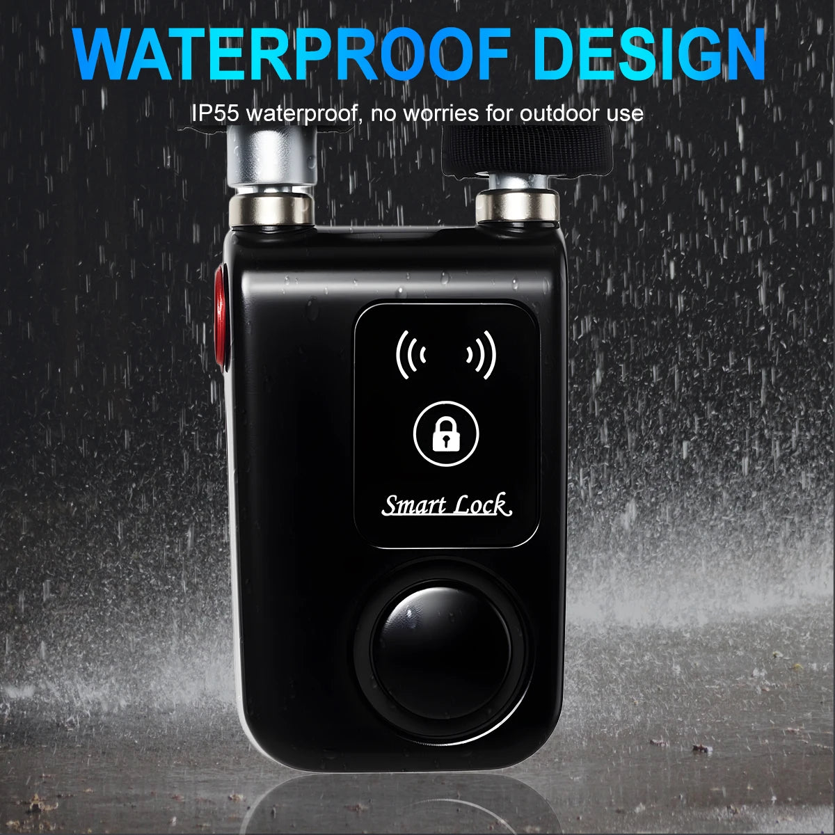 Smart Bluetooth Chain Lock Keyless Bike/Motorcycle Gate/Door Lock With Anti Theft Alarm 110Db APP Phone Control