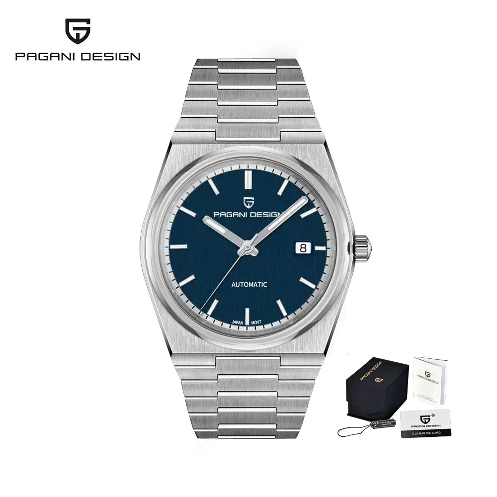 Pagani Design 2024 New 40MM Men's Automatic Mechanical Watch Nh35 Luminous C3 Sapphire Stainless Steel Waterproof 10Bar Reloj Ho