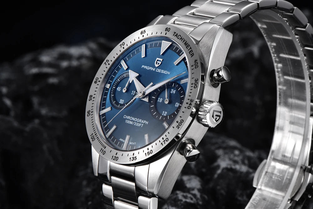 PAGANI DESIGN New Fashion Moon Men's Watches Luxury Quartz Watch For Men Sport VK64 AR Sapphire glass 2026 Retro Chronograph