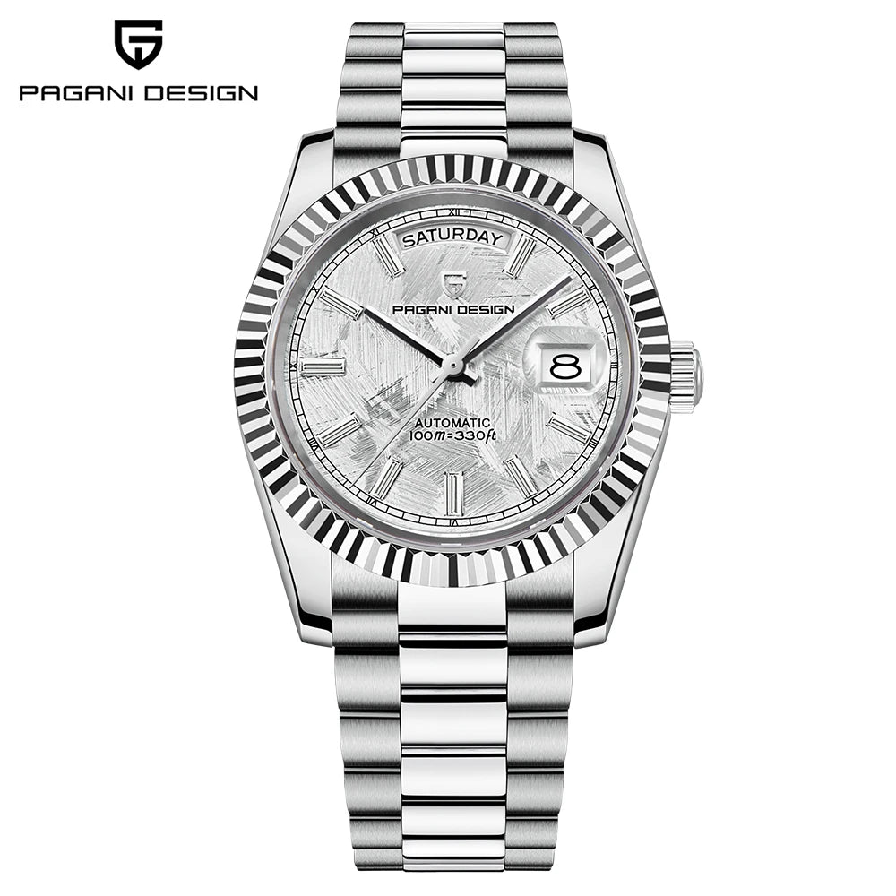 PAGANI DESIGN 2025 New Blue DD40 Luxury Automatic Watch For Men Mechanical Wristwatch Men Japan NH36A Movt Sapphire crystal