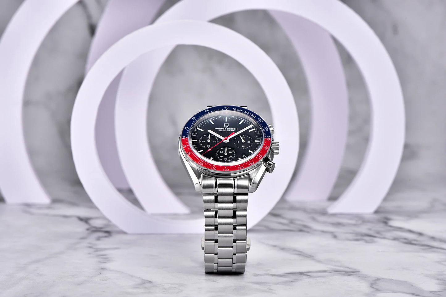 PAGANI DESIGN 2025 New 1701 Mens Watches Luxury Sapphire Bezel Moon Quartz Watch For Men Sport Chronograph Waterproof Wristwatch