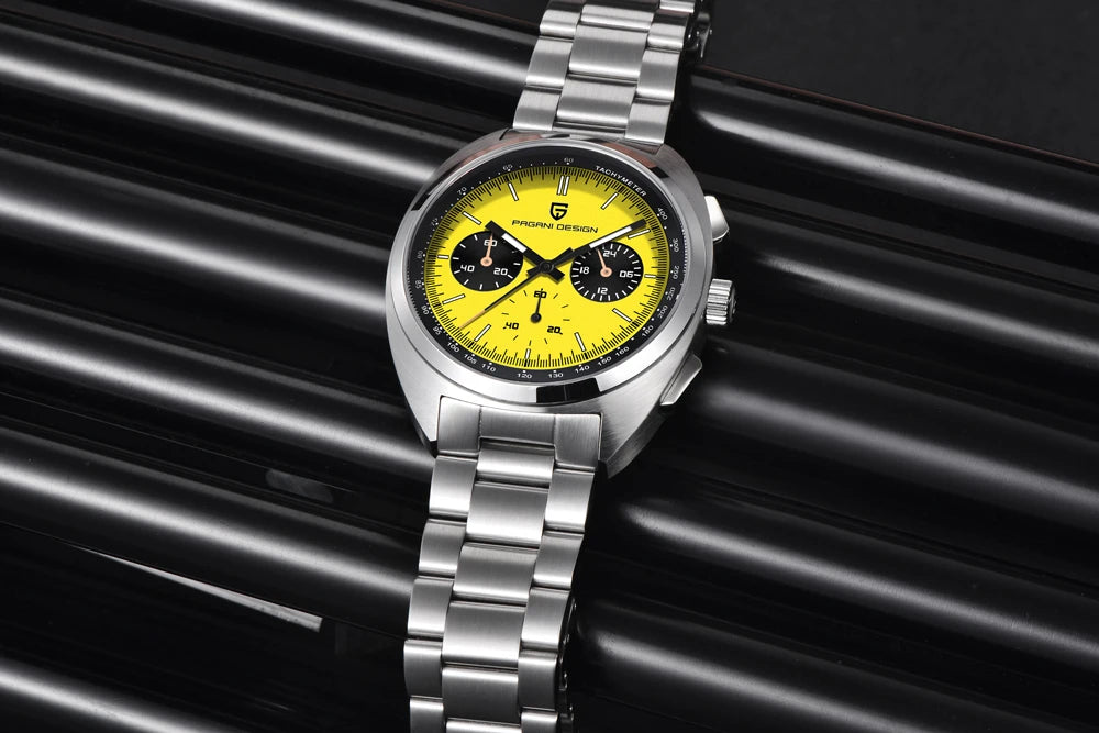 2025 New PAGANI DESIGN Men's Watches Top Luxury Quartz Watch For Men VK63 Chronograph Wristwatch Luminous AR Sapphire Clock Gift