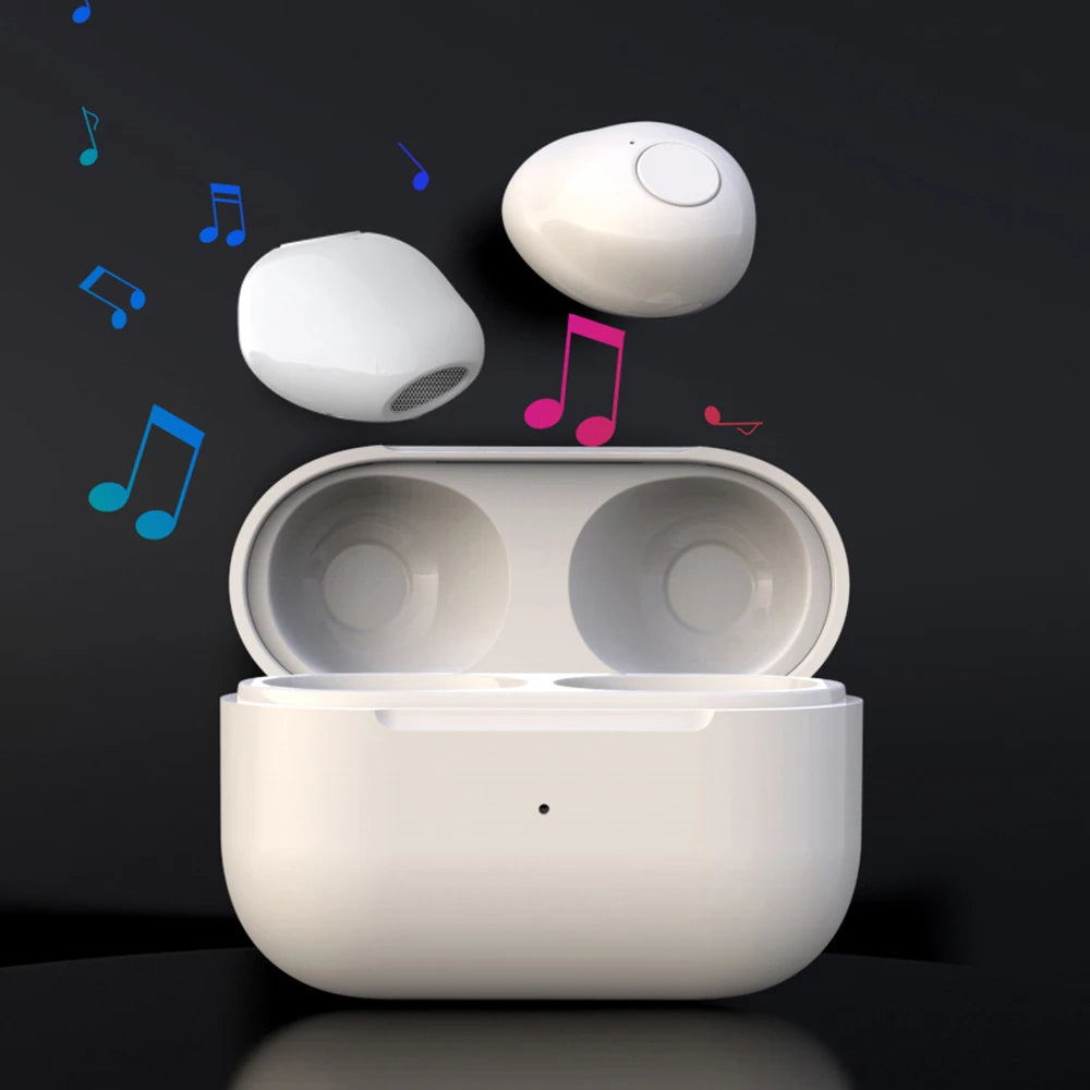 Invisible Earphones Mini Headphones Bluetooth TWS Wireless Touch Gaming In-Ear Earbuds Noise Reduction Sports Headset For iPhone