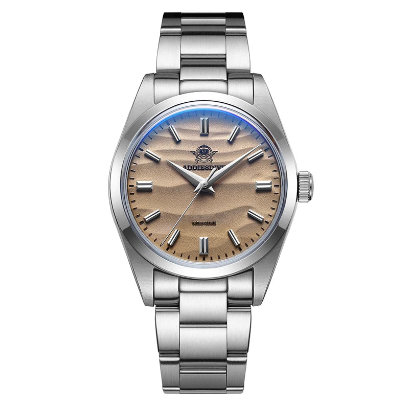 ADDIESDIVE Hot Sale AD2030 Men's Watch Original Design Sand Dial VH31 Quartz Watches Bubble Mirror Glass Waterproof Wristwatch