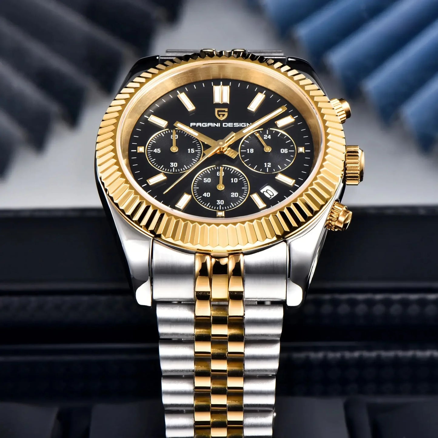 PAGANI DESIGN 2025 New PD1814 quartz watch VD53 thick 12mm stainless steel C3 sapphire watches for man pagani design watches