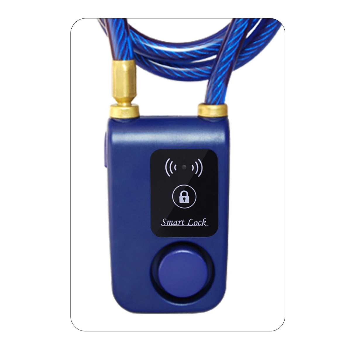 Smart Bike Lock with Wireless App Control Anti-Theft Alarm IP44 Waterproof Braided Steel Cable for Motorcycle Bicycle Scooter
