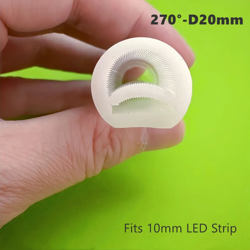 Round Flexible Silicone Strip Light 360 Degree Glowing IP65 Outdoor LED Soft Neon Tube Tape Lamp DIY Minimalist Linear Lighting