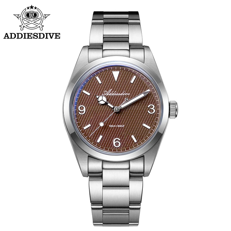 ADDIESDIVE 2025 NEW Watch For Men 316L Stainless Steel 10Bar Diving Luminous AD2096 Luxury Gift Quartz Wristwatch reloj hombre