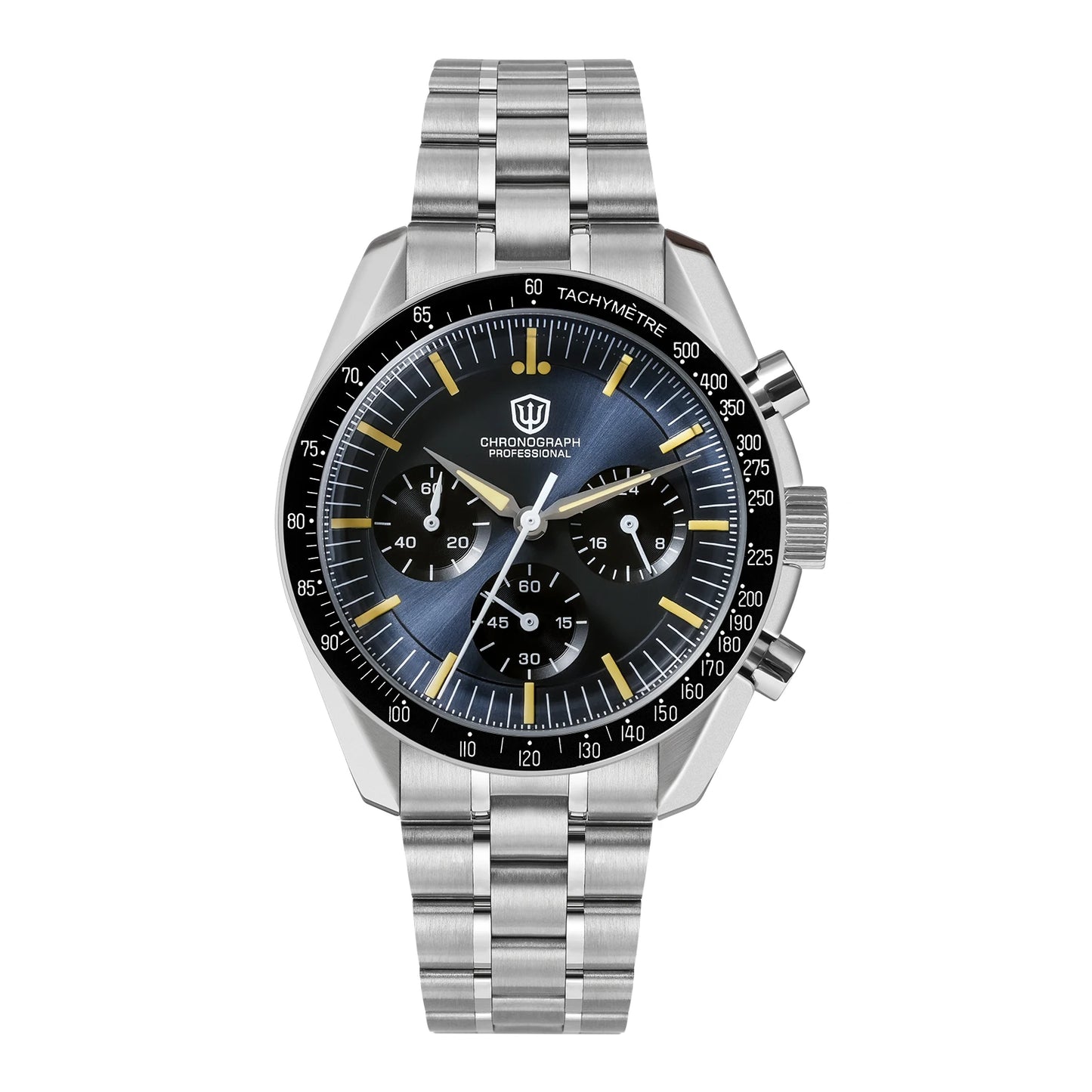 Watchdives WD1863 VK63 Quartz Chronograph Movement Bubble Sapphire Crystal 100m Waterproof Luminous 39mm Vintage Watches