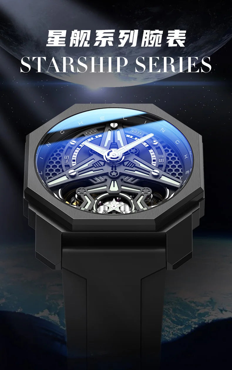 Pagani Designs Watches For Men Multifunctiona Chronograph Wristwatch Waterproof Luminous Mens Automatic Watch Reloj Montre Homme