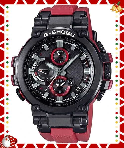 Quartz Men's Sport Calendar Watch Stainless Steel Full Function Compass World Time Water Resistant Large Dial 1000 MTG Series