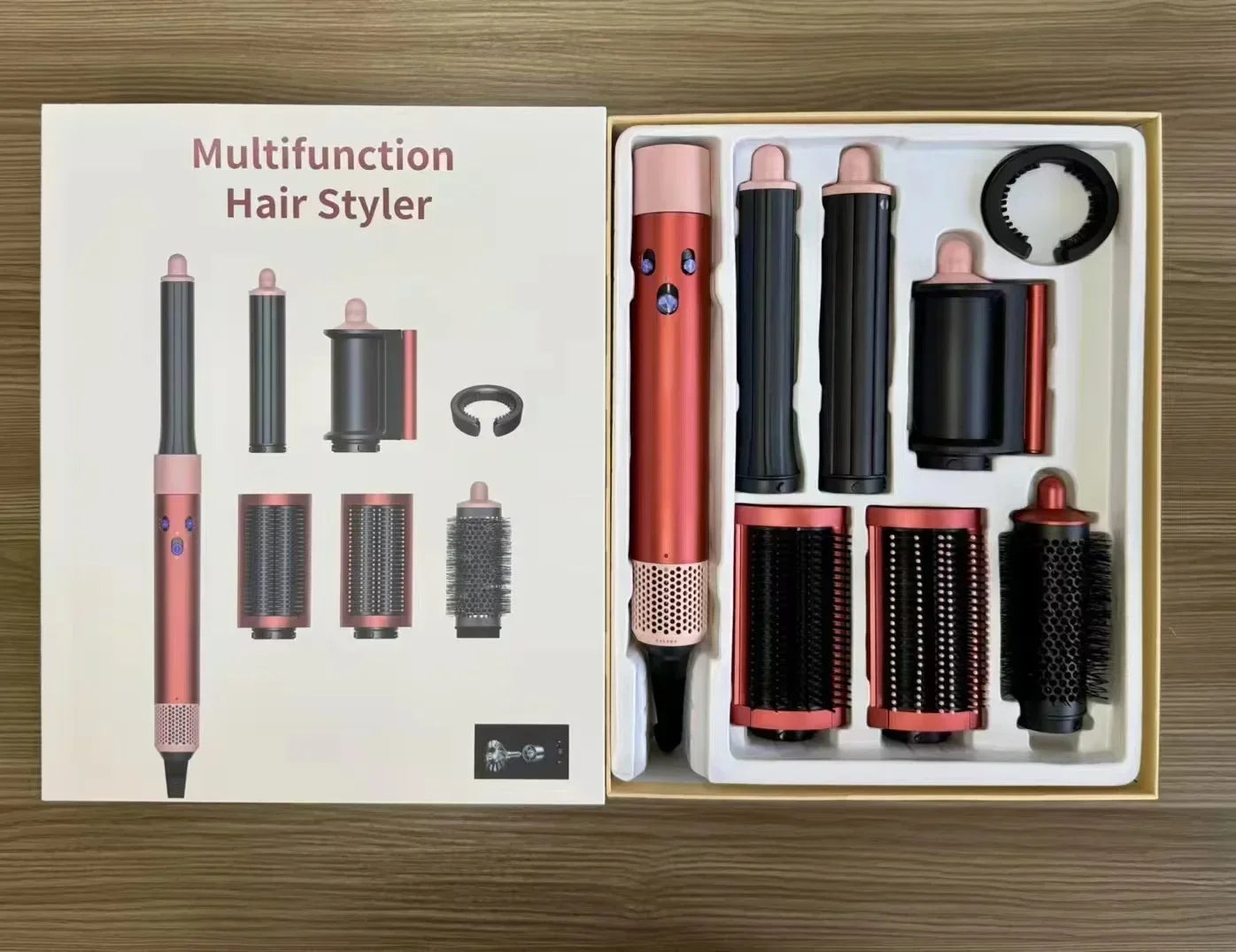 7 in1 Multi Hair Styler Curling Iron ProfessionalStraightener BarrelBrush DryerHotcomb Salon Tool Fast Heating for HomeUsecurler