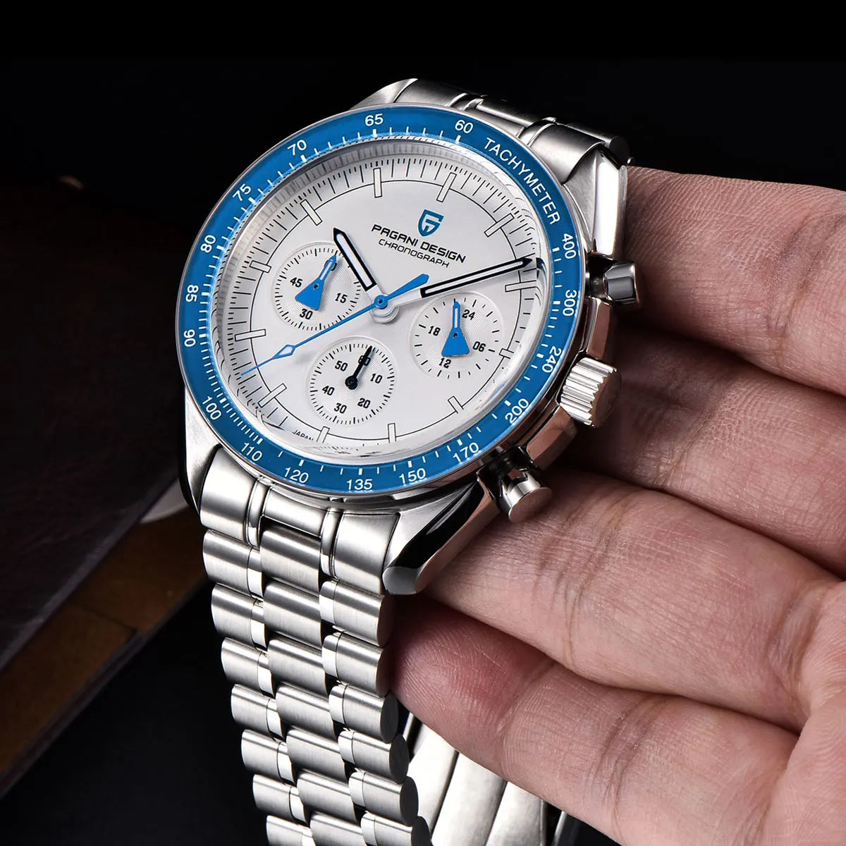 PAGANI DESIGN New Retro Watch Luxury Moon Quartz Watches For Men Stainless steel Luminous waterproof Sport Chronograph Man 2026