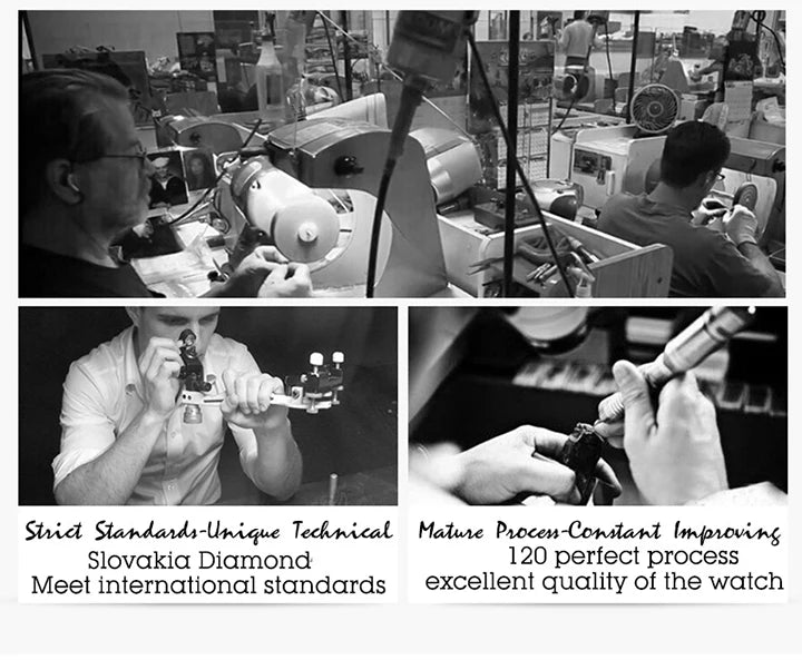 MISSFOX Cool Black Watch For Men Luxury Thorn Crown Quartz Watches Fashion Hip Hop Iced Diamond Wristwatch Man Dropshipping