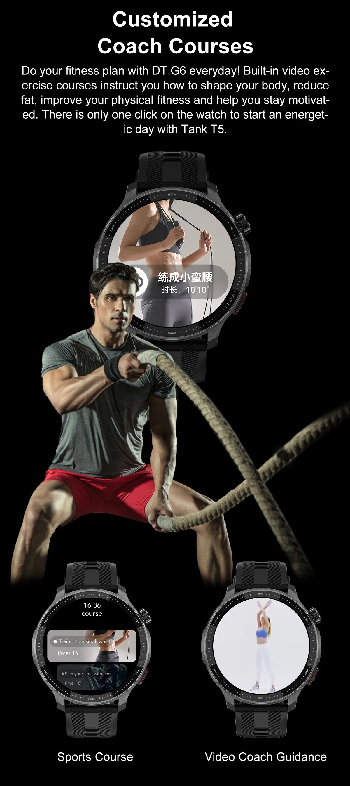 Smart watch Men4GB Memory With GPS Offline Maps Music Video Player Custom dial AMOLED display Sports Swim Waterproof Smart watch
