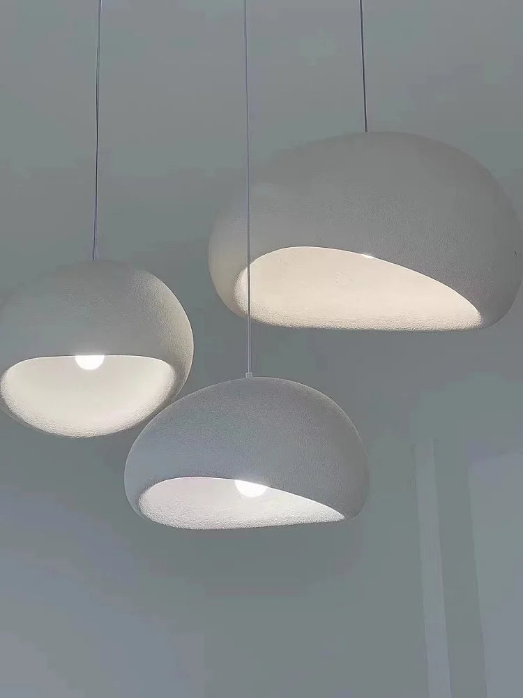 Nordic Wabi Sabi Pendant Light Modern LED Ceiling Chandelier Light for Living Room Dining Bedroom Bar Home Decor Hanghing Lamp