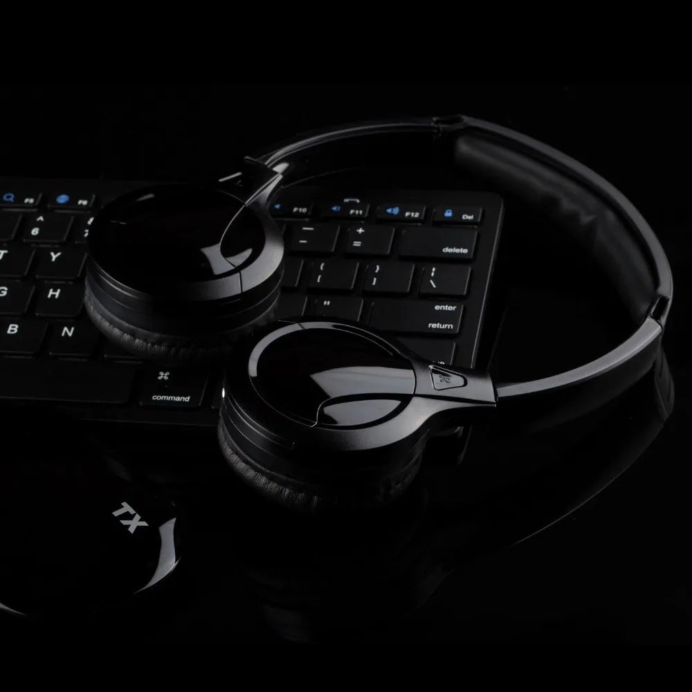 IR Infrarot Kabelloser Kopfhörer Stereo Faltbarer Auto-Headset Ohrhörer Indoor Outdoor Musik Kopfhörer TV-Kopfhörer 2 Kopfhörer