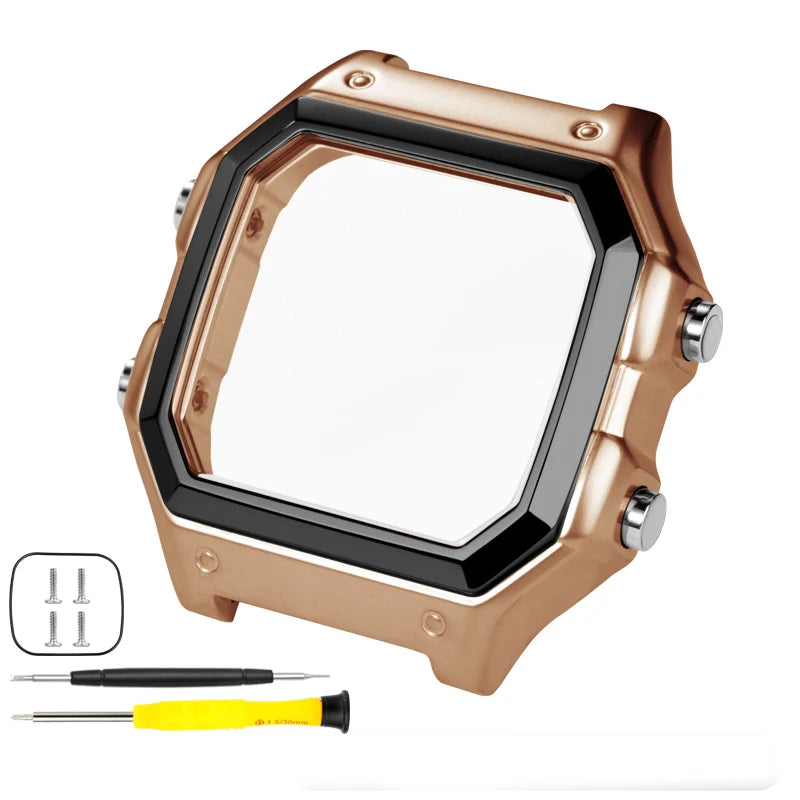 Casio AE1200 case mod kit modification all metal case 3299 AE-1200 bezel glass waterproof ring kit 304 stainless steel part