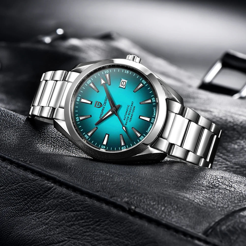 PAGANI DESIGN 2025 40MM Men's Watches Luxury Automatic Watch For Men Mechanical Watch Stainless Steel luminous business Watches