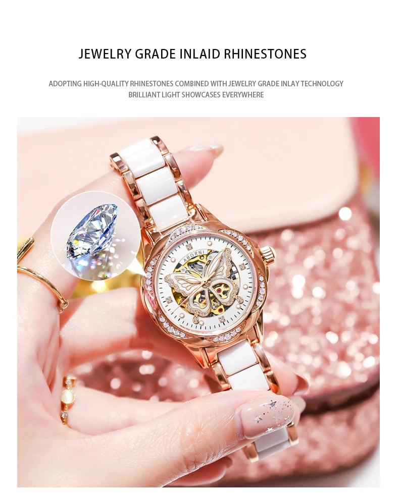 New Fashion Womens Mechanical Watches for Woman Simple Stainless Steel Pagani Designs Women Automatic Watch Gifts Reloj Mujer