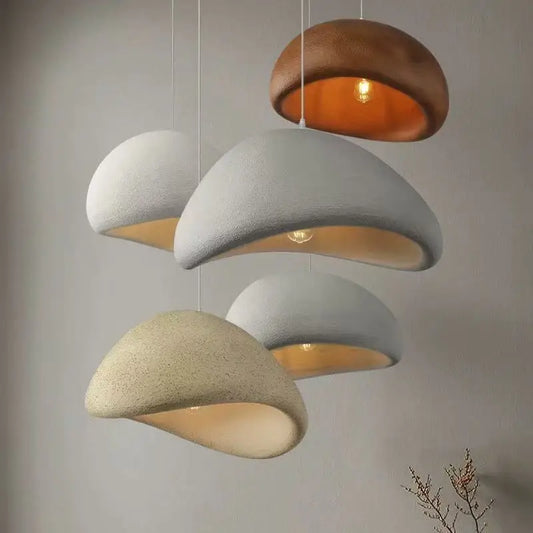 Nordic Wabi Sabi Pendant Light Modern LED Ceiling Chandelier Light for Living Room Dining Bedroom Bar Home Decor Hanghing Lamp