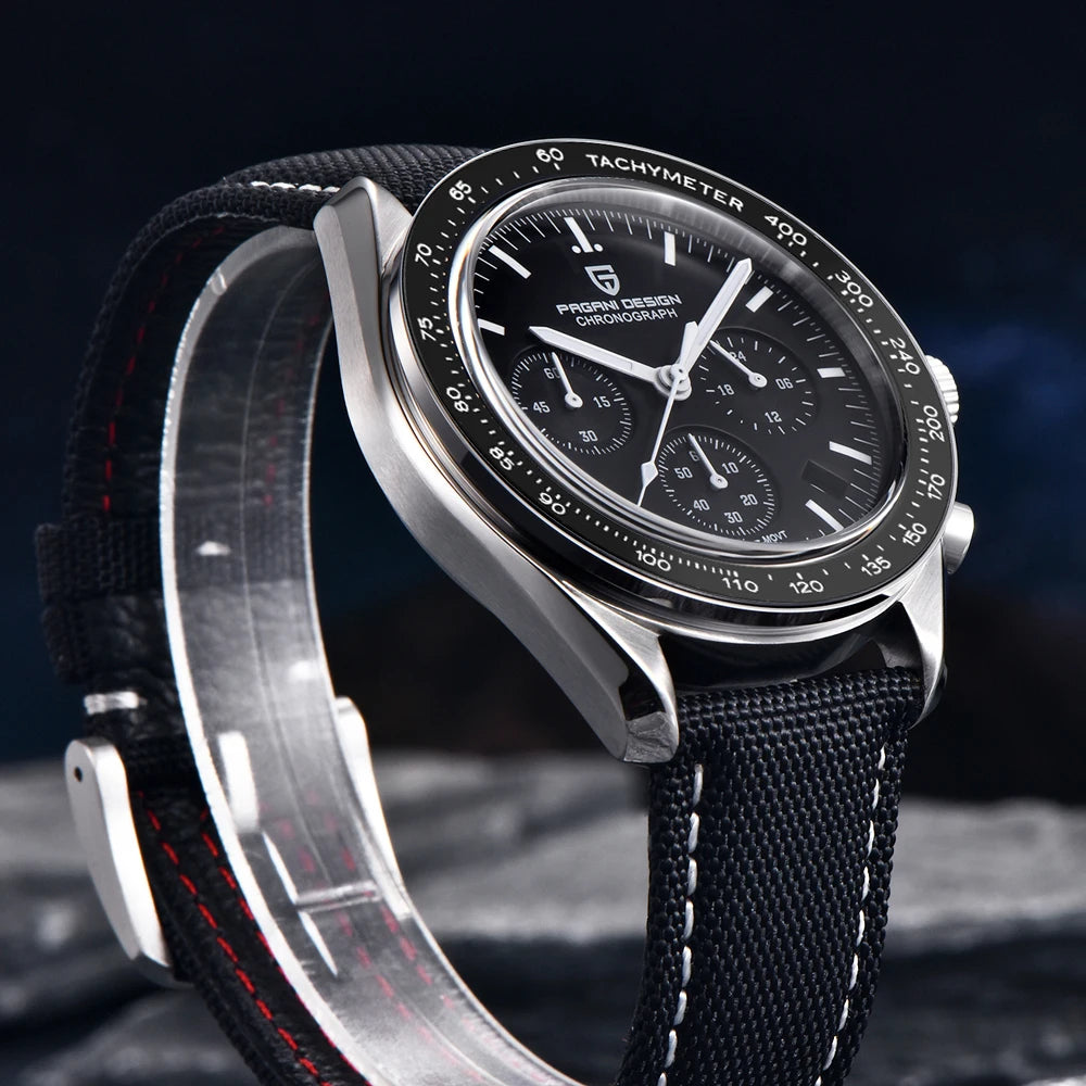 PAGANI DESIGN 2025 Moon Watch For Men Top Brand Luxury Quartz Mens Watches Chronograph Luminous Sapphire Mirror Waterproof Clock