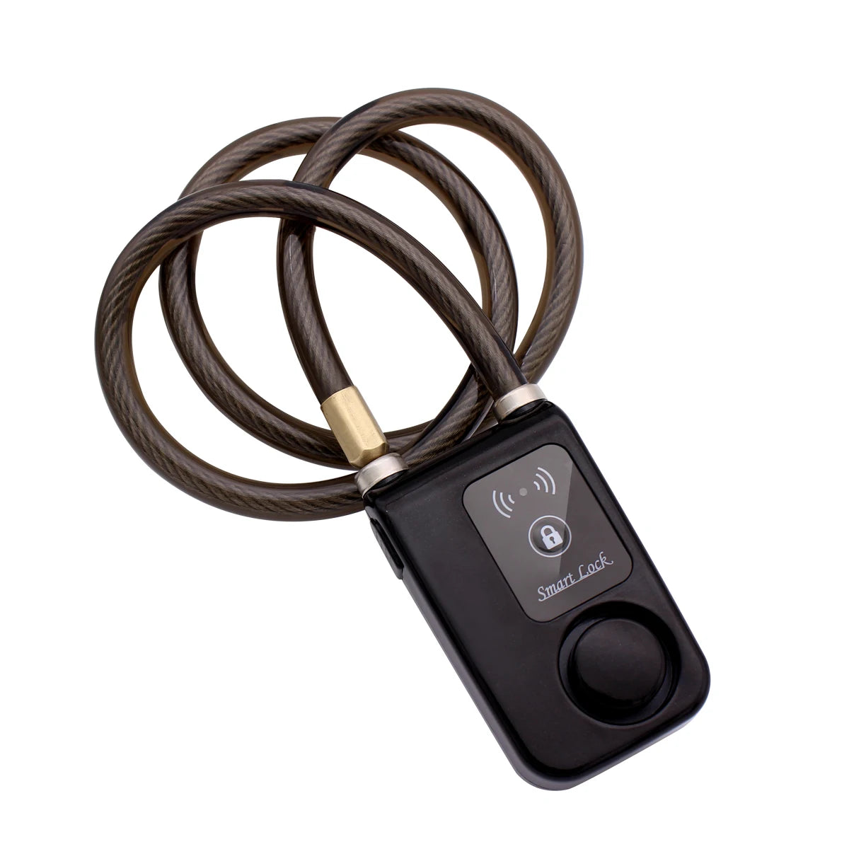 Smart Bike Lock with Wireless App Control Anti-Theft Alarm IP44 Waterproof Braided Steel Cable for Motorcycle Bicycle Scooter