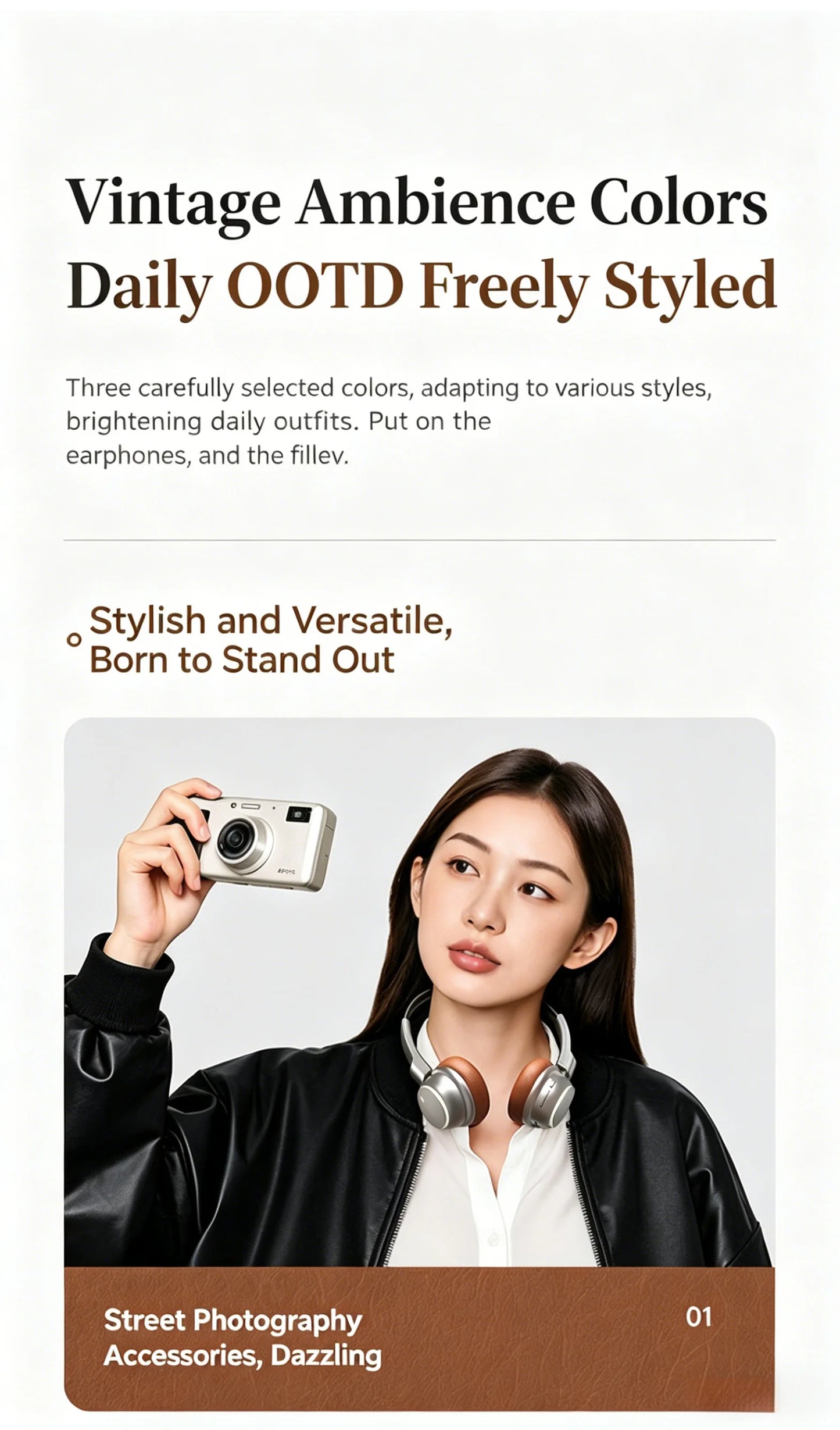 High-Quality Wireless Bluetooth-compatible Headphones, Smart Noise Cancelling, Universal Music Earbuds, V6.0 Headset Earphones