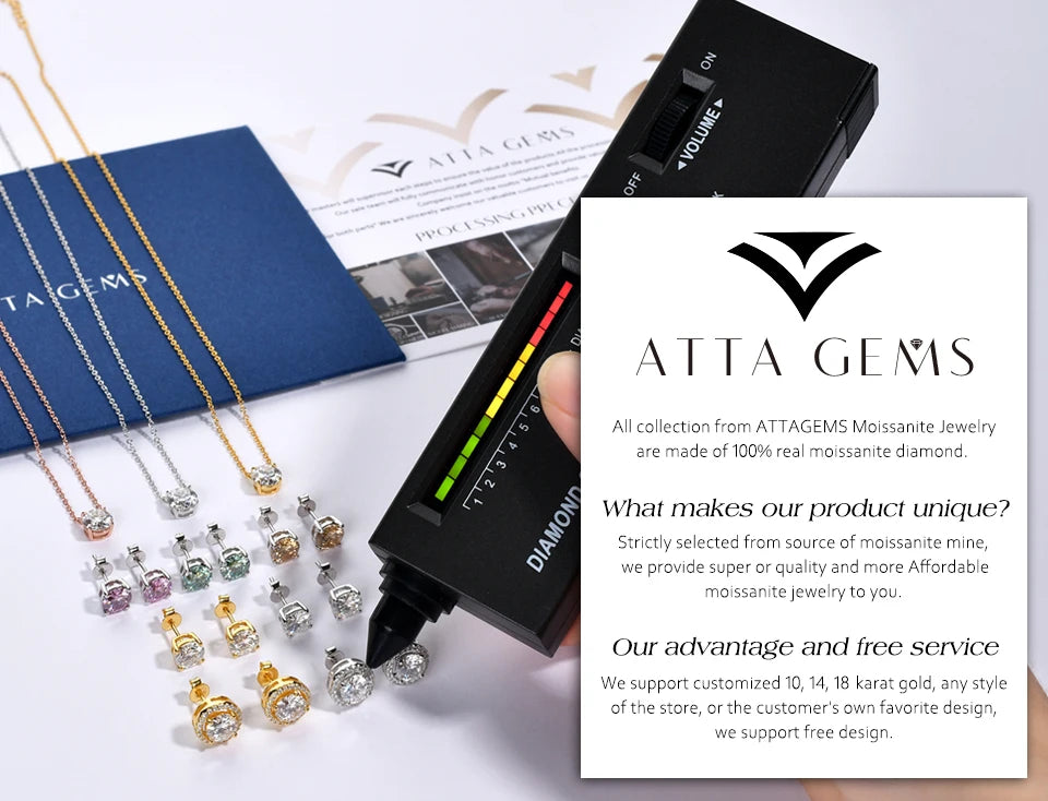 ATTAGEMS 925 Sterling Silver Luxury Women Ring Flowers DVVS1 Moissanite Pear-cut Classical Band Engagement Wedding Fine Jewelry