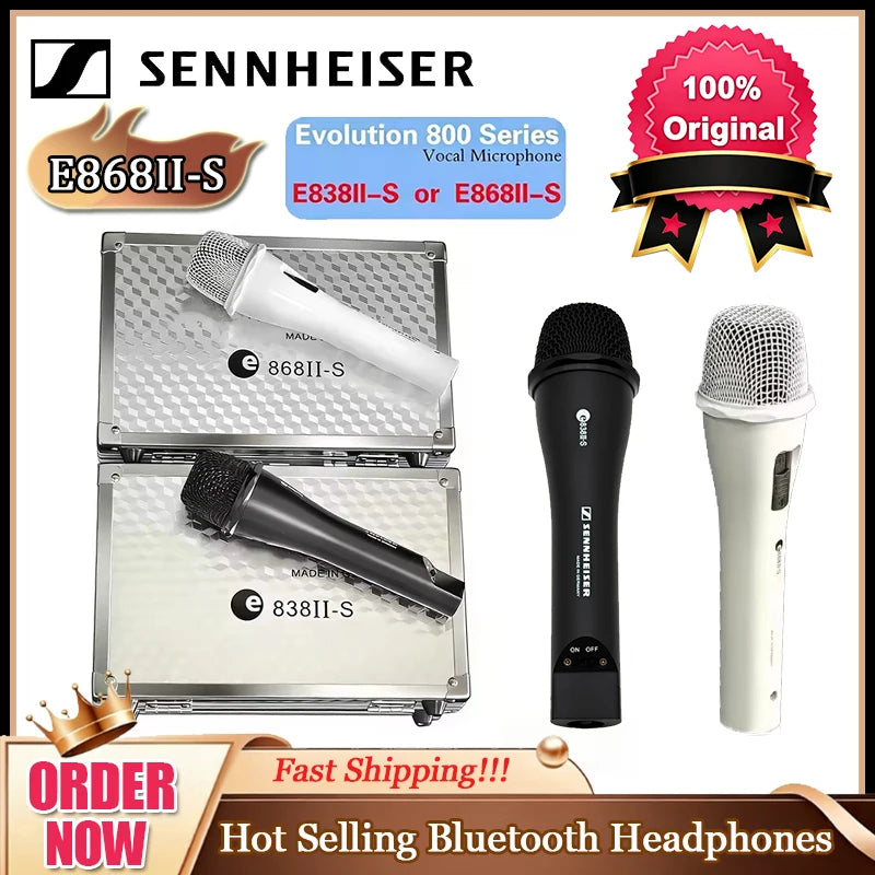 Sennheiser Wireless Bluetooth Headphones HD206 IE900 Sport Headphones HD400S Resolution HIFI Noise Reduce Original Microphone