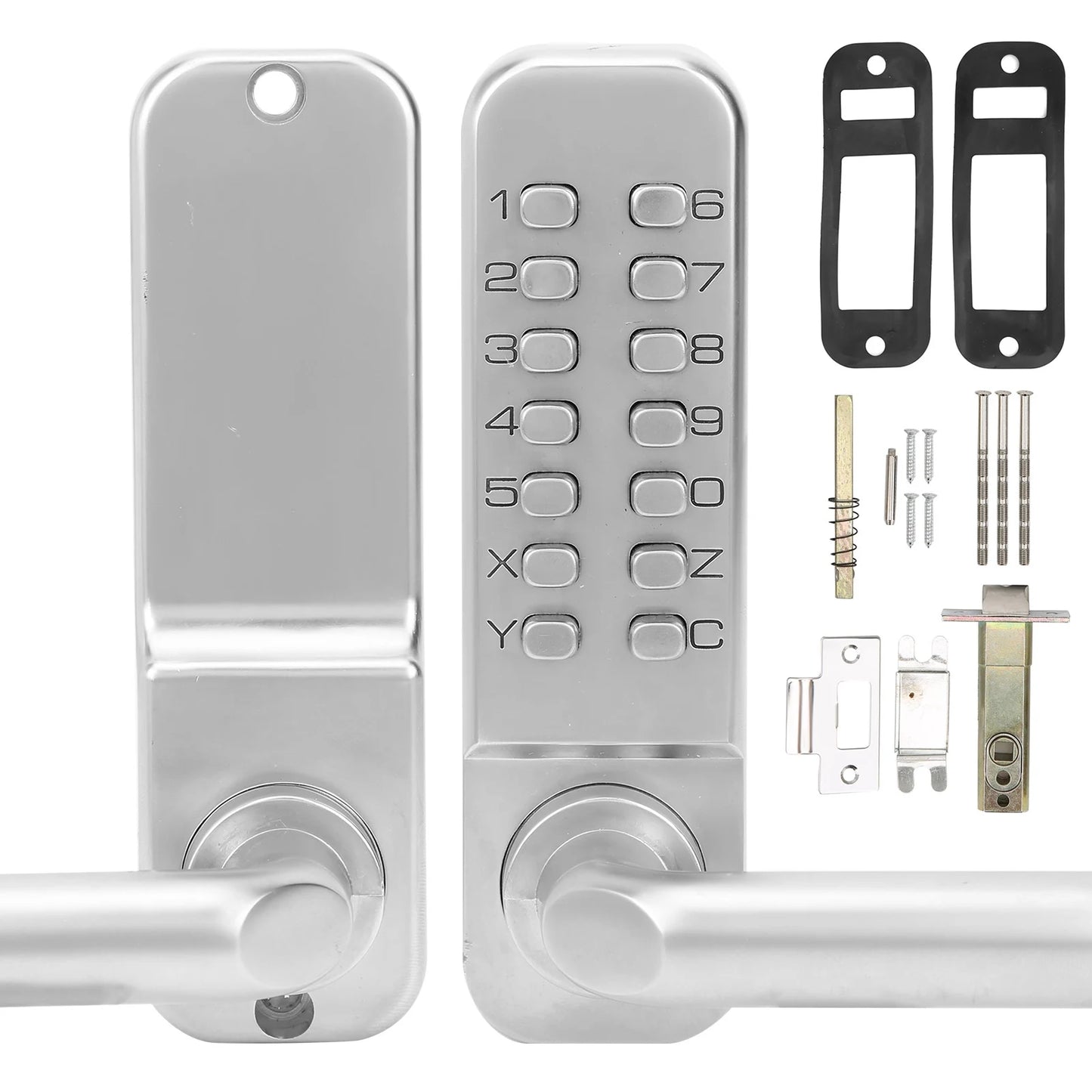 Smart Mechanical Digital Password Entry Non‑Power High Security Anti-Theft Safety Door Lock Durable for Home Office Access