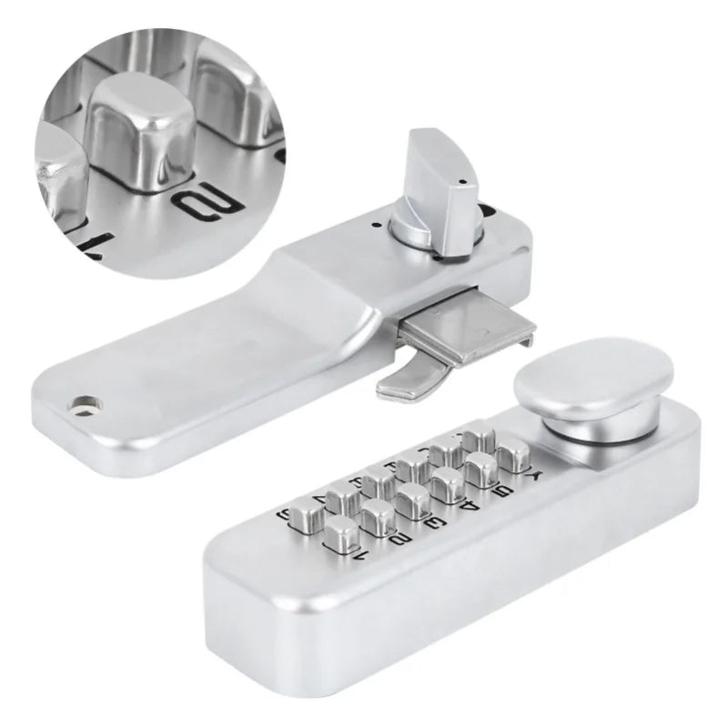 1-11 Digits Mechanical Combination Lock Sliding Door Keyless Access For Kitchen Office Balcony