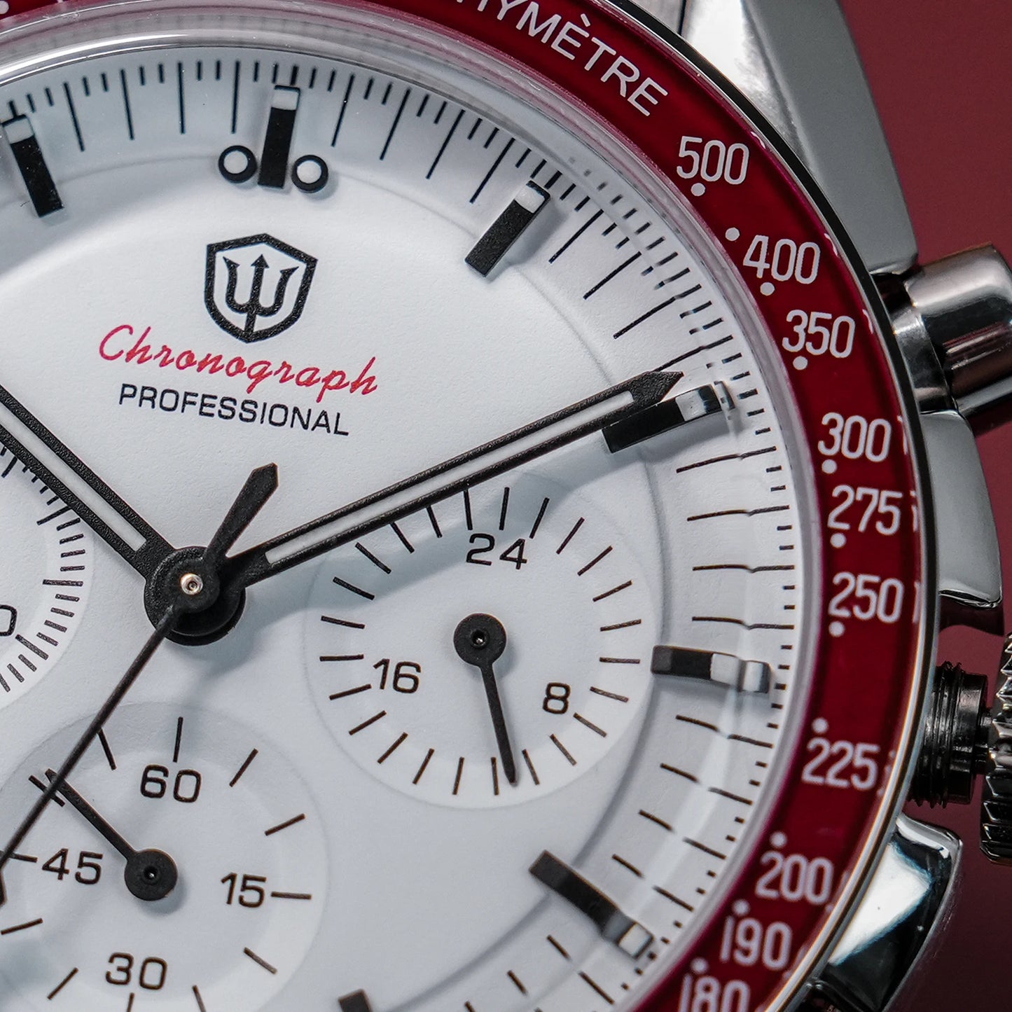 Watchdives WD1863 VK63 Quartz Chronograph Movement Bubble Sapphire Crystal 100m Waterproof Luminous 39mm Vintage Watches