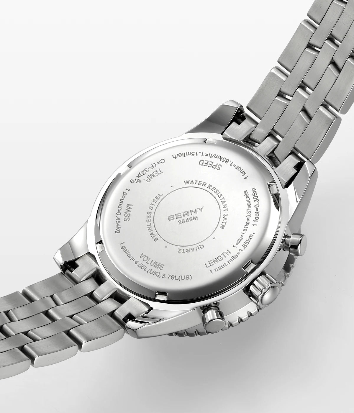 BERNY Chronograph Watches for Men Aviation Pilot Multifunction Quartz Men's Watch Date Sapphire Super Luminous Luxury Wristwatch