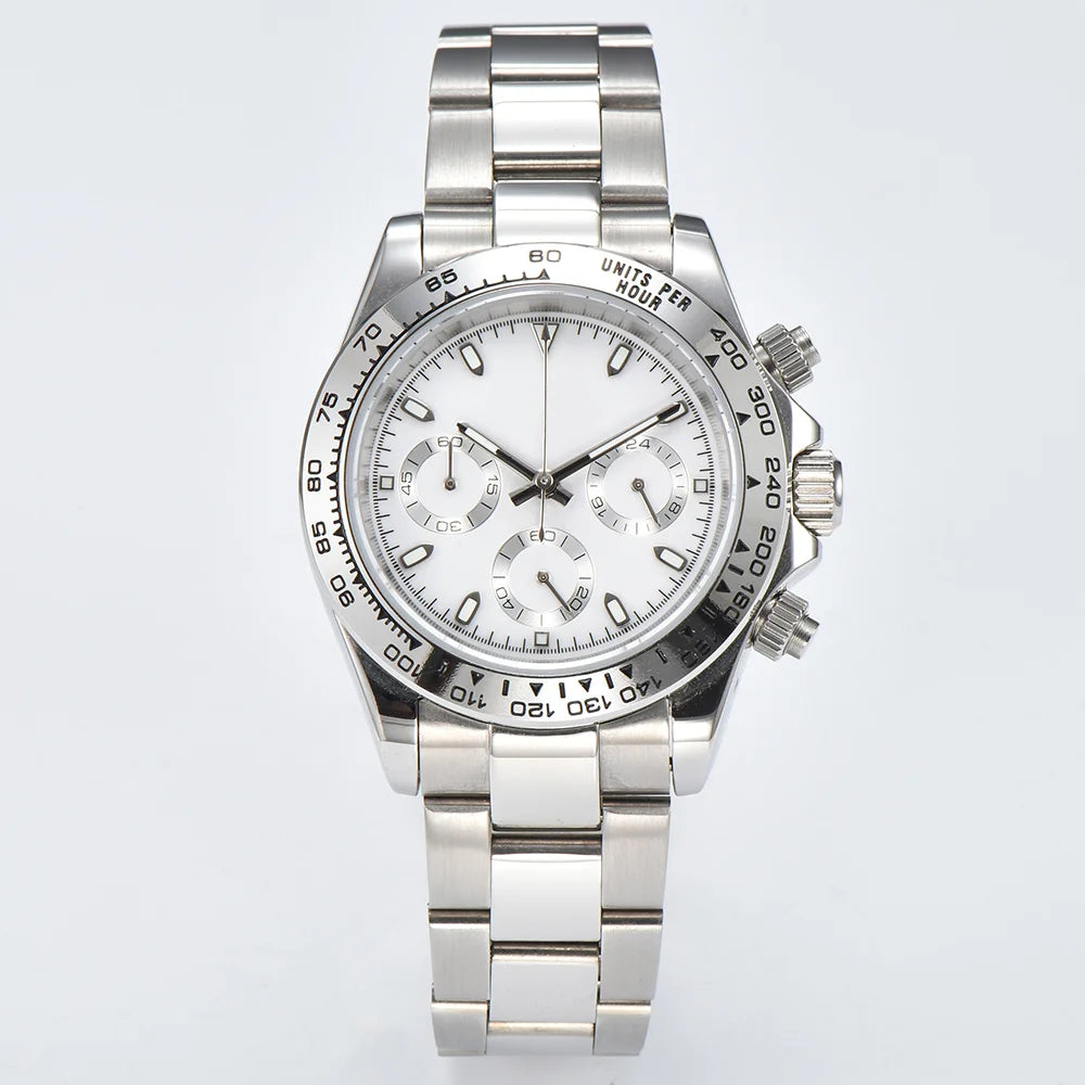 VK63 movement watches luxury men's watches sapphire glass waterproof watches quartz movement watches support custom logo