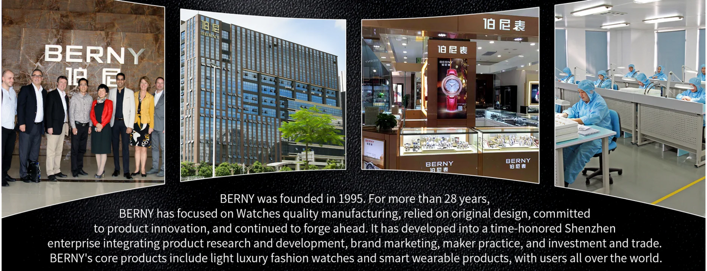 BERNY Retro-Automatikuhr für Herren mit Sonnen- und Mondphasenanzeige, luxuriöse mechanische Armbanduhr, leuchtende Möwe ST1652, klassische Herrenuhr