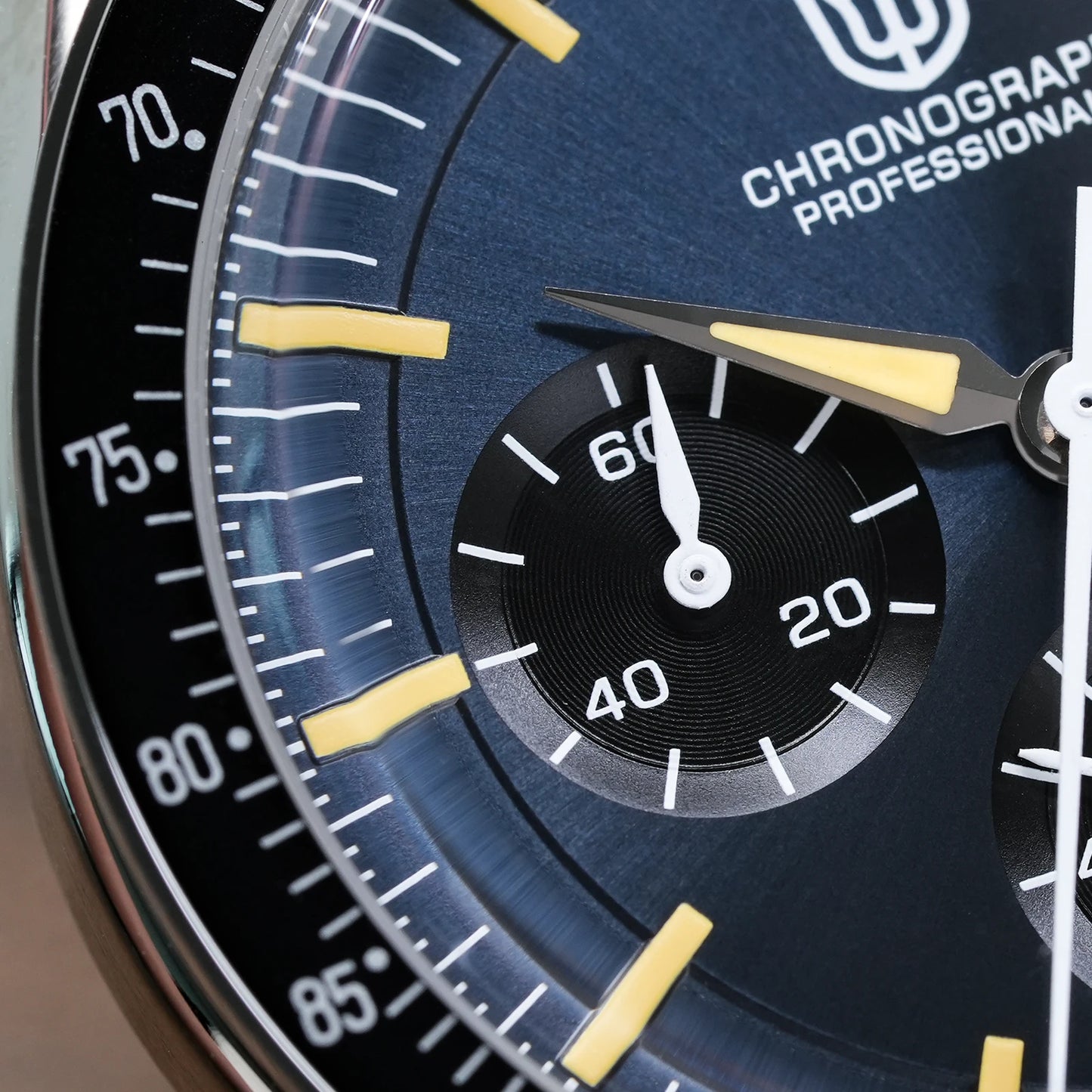 Watchdives WD1863 VK63 Quartz Chronograph Movement Bubble Sapphire Crystal 100m Waterproof Luminous 39mm Vintage Watches