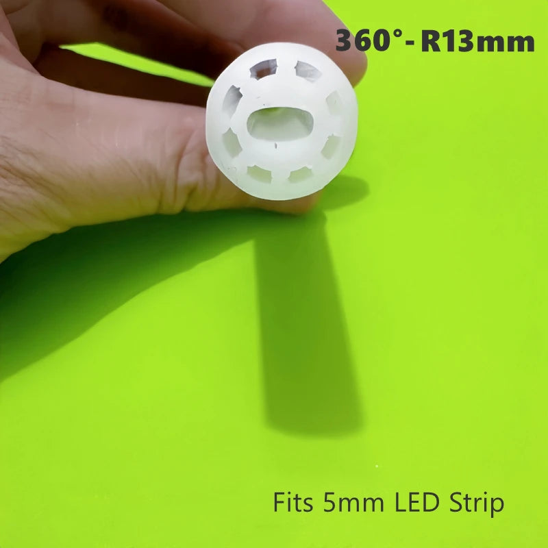 Round Flexible Silicone Strip Light 360 Degree Glowing IP65 Outdoor LED Soft Neon Tube Tape Lamp DIY Minimalist Linear Lighting