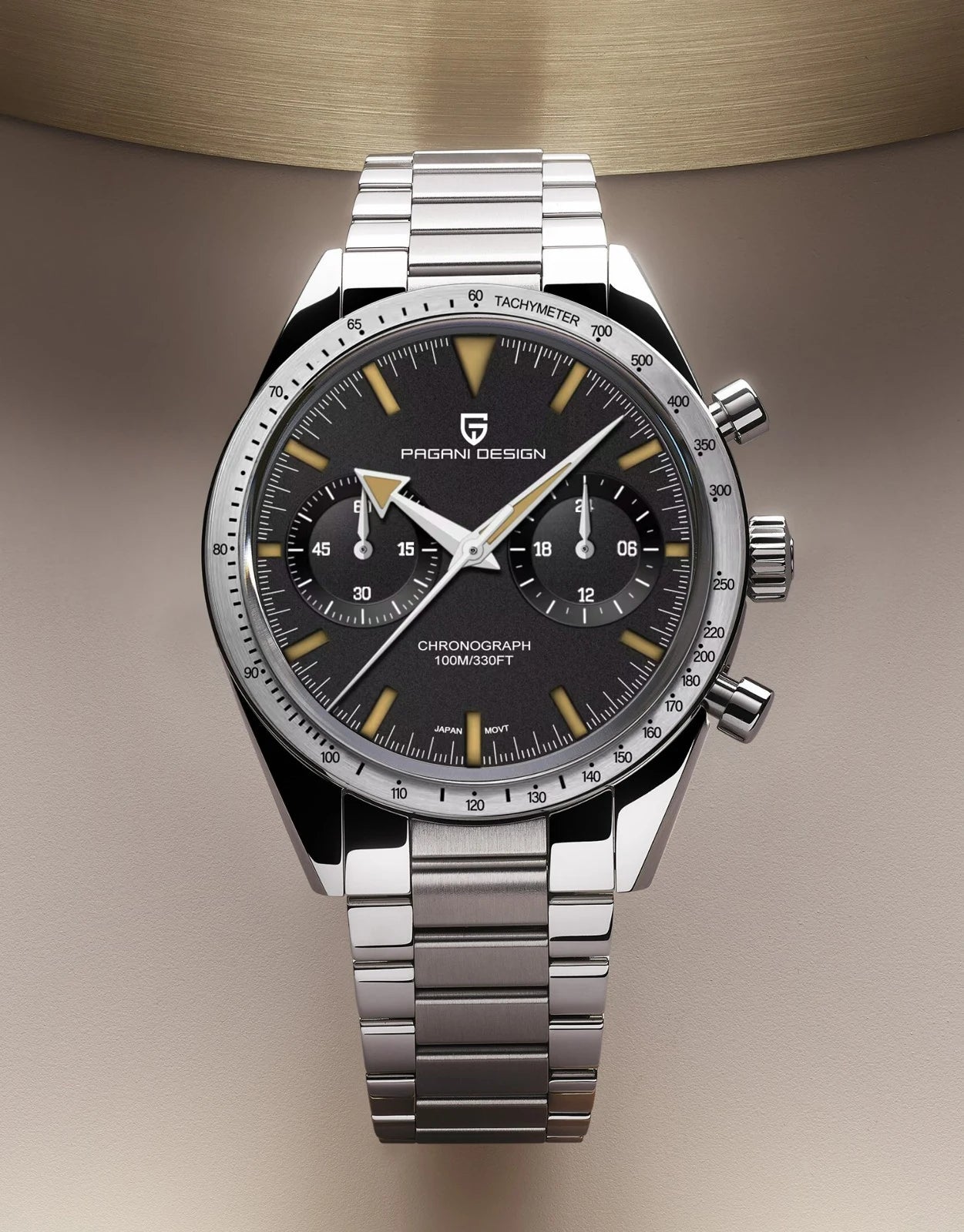 2025 New PAGANI DESIGN Men's Watches Luxury Quartz Wristwatches AR Sapphire Speed Sports Chronograph Watch Man VK64 Men Gift Box