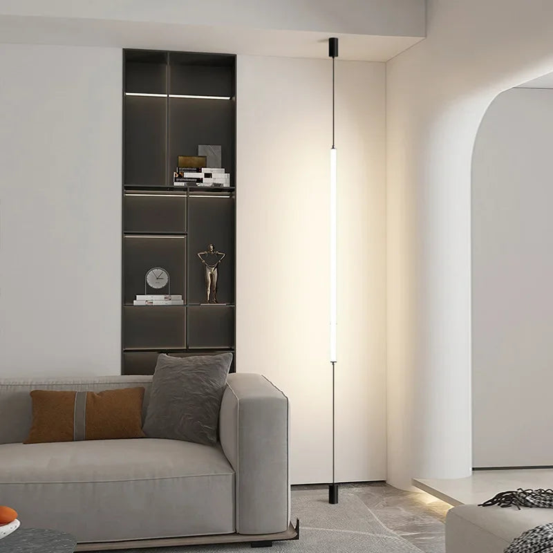 Hanging floor lamp Italy Design Black Long linear pendant light Bedroom Bedside Lamps Modern Hotel Living Room corner floor lamp
