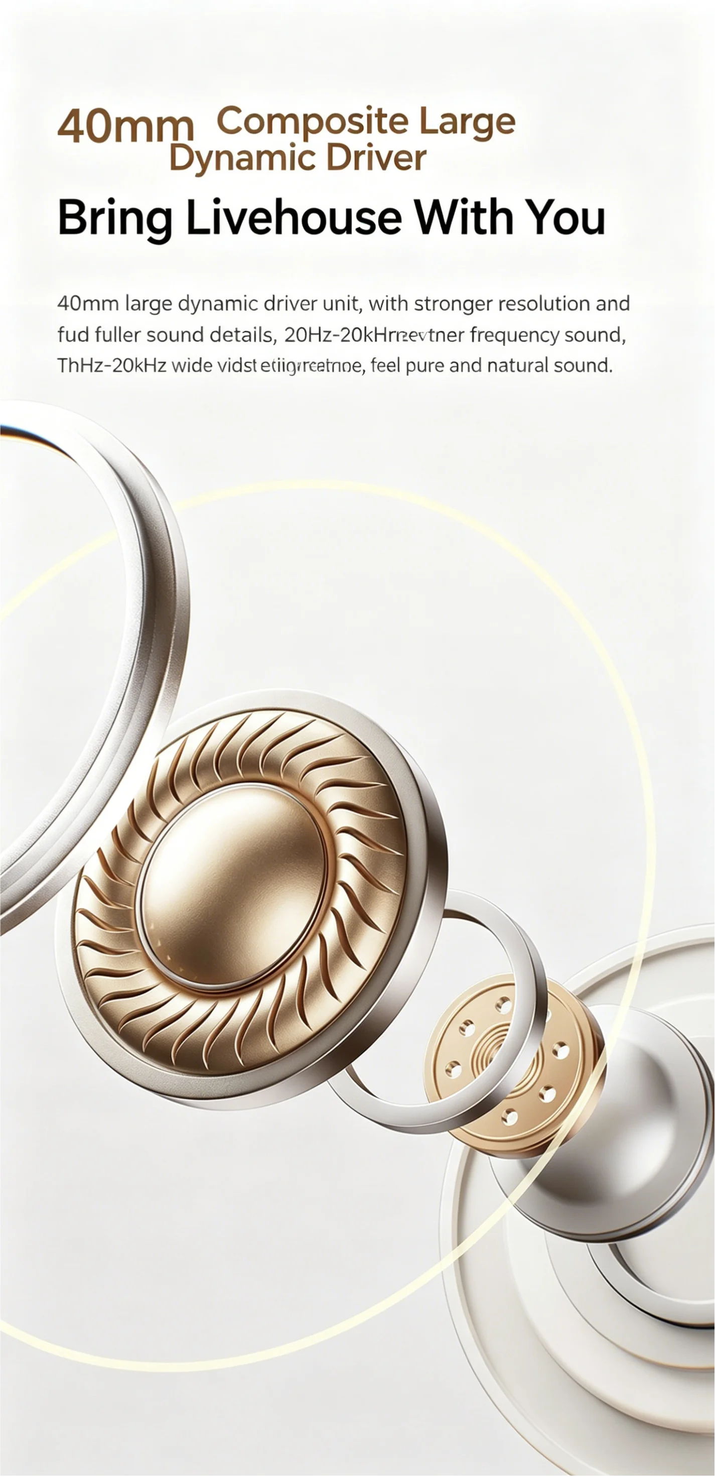 High-Quality Wireless Bluetooth-compatible Headphones, Smart Noise Cancelling, Universal Music Earbuds, V6.0 Headset Earphones